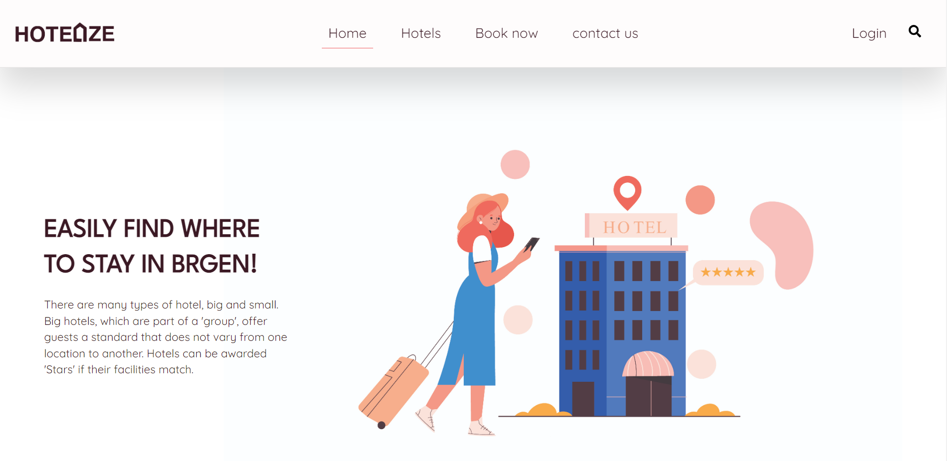 A website called Hotelize big version