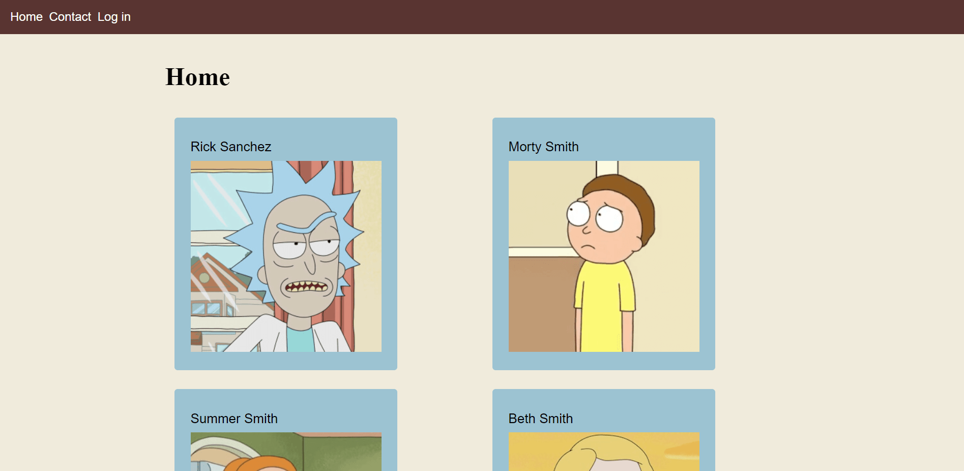 A website about Rick & Morty big version